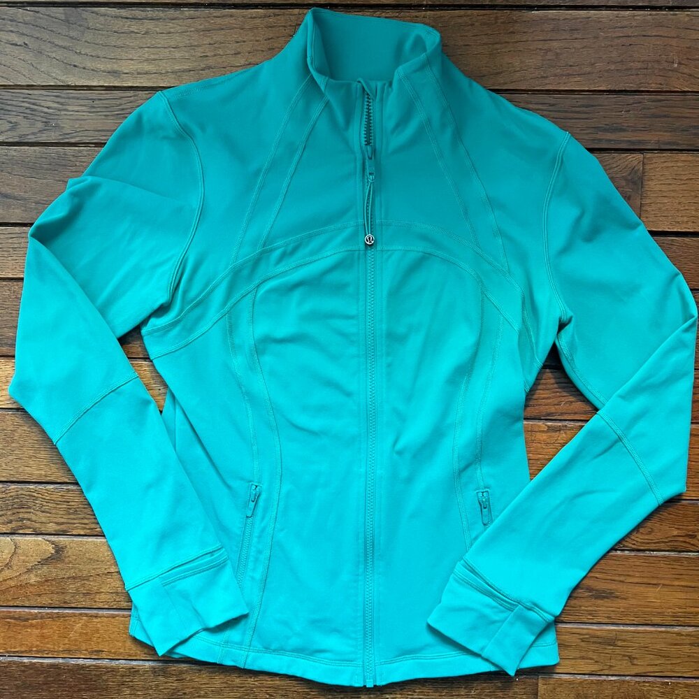 Lululemon Define Jacket Maldives Green RARE - Size 12 - Luon - Picture 4 of 9